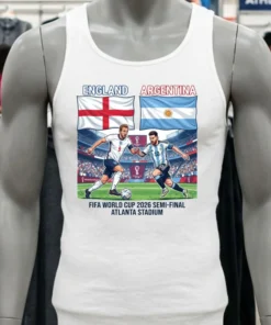 England Vs Argentina In The Fifa World Cup 2026 Semi Final At Atlanta Stadium T Shirt