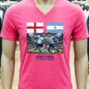 England Vs Argentina In The Fifa World Cup 2026 T Shirt Pink T Shirt