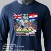 England Vs Croatia World Cup 2026 T Shirt Navy Shirt