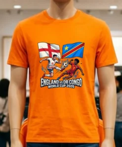 England Vs Democratic Republic Of Congo World Cup 2026 In Atlanta (Mercedes Benz Stadium) T Shirt