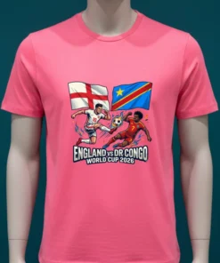 England Vs Democratic Republic Of Congo World Cup 2026 In Atlanta (Mercedes Benz Stadium) T Shirt