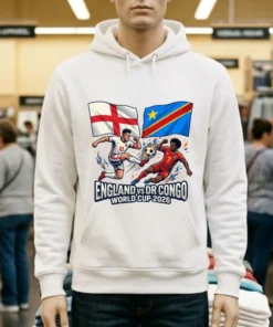 England Vs Democratic Republic Of Congo World Cup 2026 In Atlanta (Mercedes Benz Stadium) T Shirt