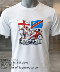 England Vs Democratic Republic Of Congo World Cup 2026 In Atlanta (Mercedes Benz Stadium) T Shirt