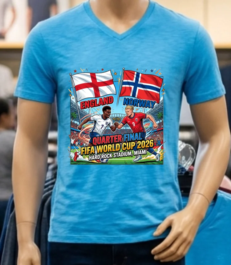 England Vs Norway In World Cup 2026 T Shirt - blue-shirt England Vs Norway In World Cup 2026 T Shirt Blue Shirt
