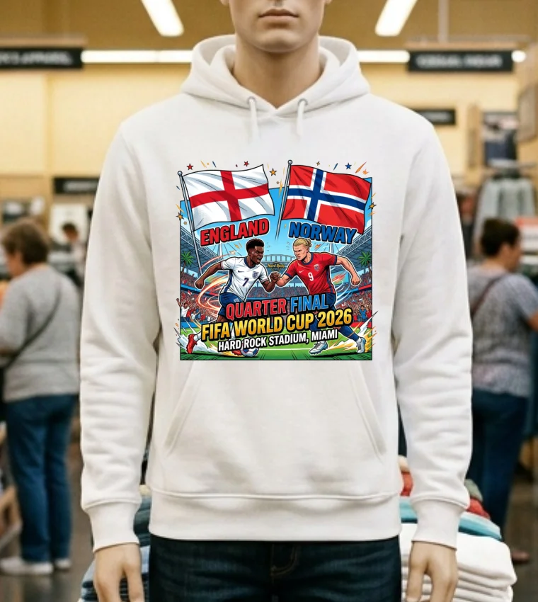 England Vs Norway In World Cup 2026 T Shirt White T Shirt 1