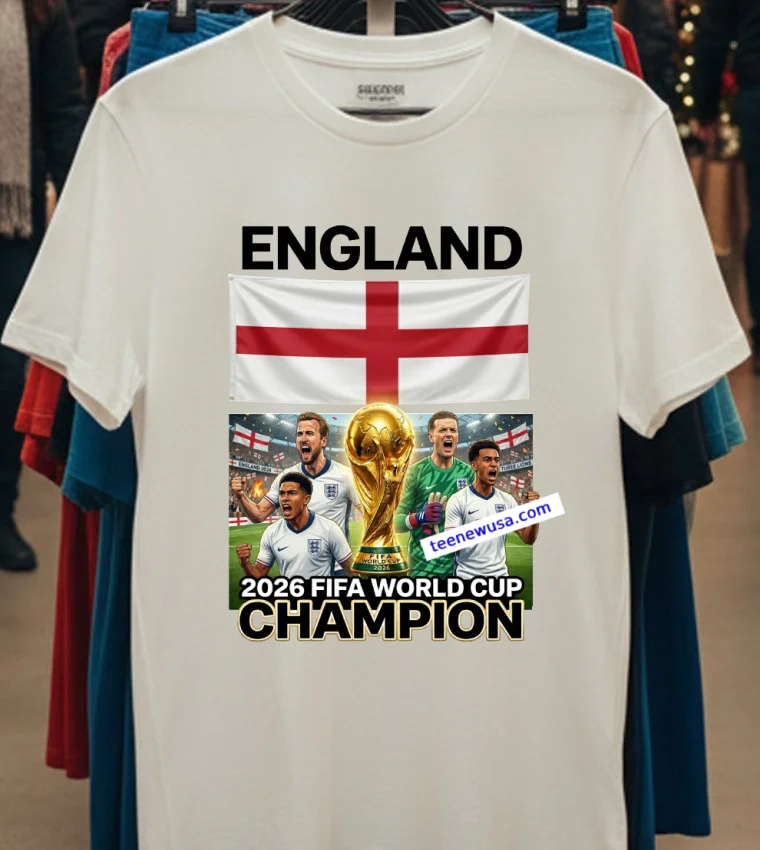 England World Cup 2026 Fan T Shirt - white-t-shirt England World Cup 2026 Fan T Shirt White T Shirt