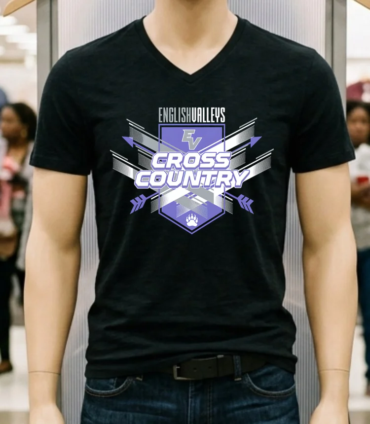 English Valleys Cross Country Logo Shirt - balck-shirt English Valleys Cross Country Logo Shirt Balck Shirt 1