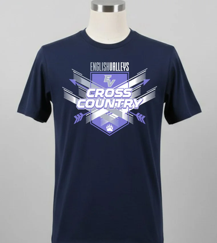 English Valleys Cross Country Logo Shirt - balck-shirt English Valleys Cross Country Logo Shirt Balck Shirt