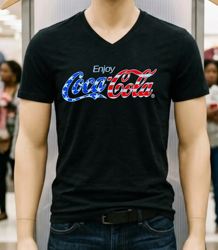 Enjoy Coca Cola Shirt - balck-shirt Enjoy Coca Cola Shirt Balck Shirt 1