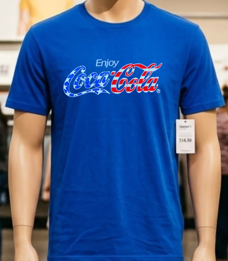 Enjoy Coca Cola Shirt - blue-shirt Enjoy Coca Cola Shirt Blue Shirt 1