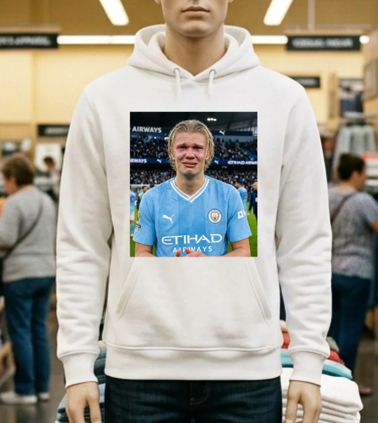 Erling Haaland Crying Meme T Shirt White T Shirt 1