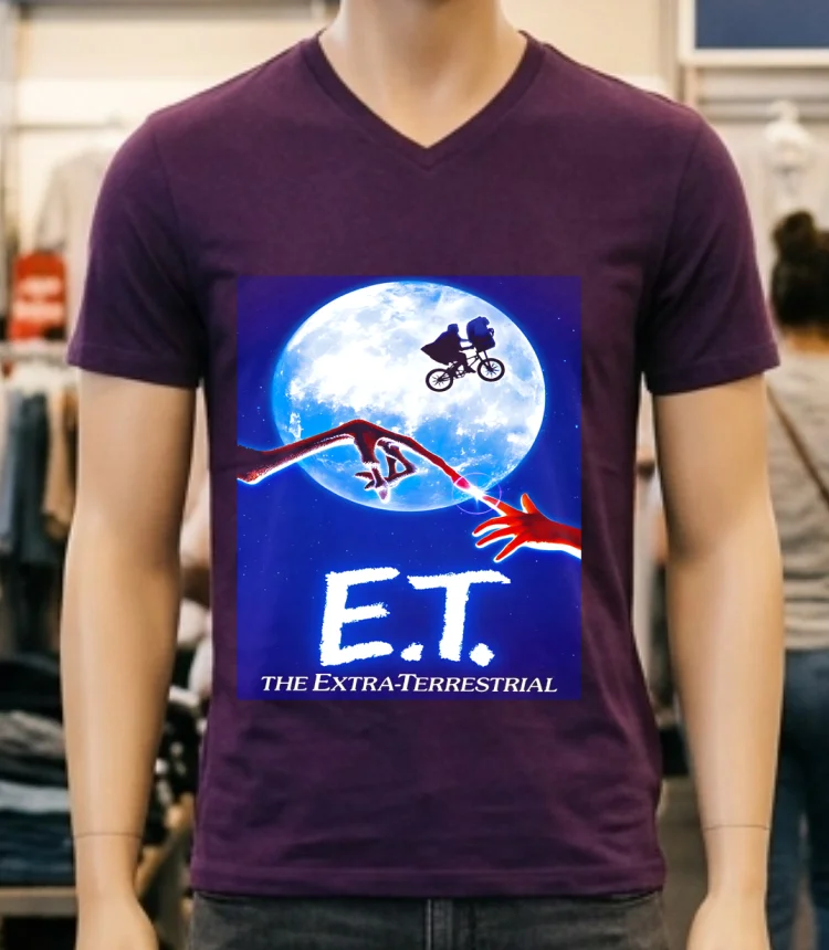 E.t. The Extra Terrestrial 1982 Movie Active Shirt - purple-shirt Et The Extra Terrestrial 1982 Movie Active Shirt Purple Shirt