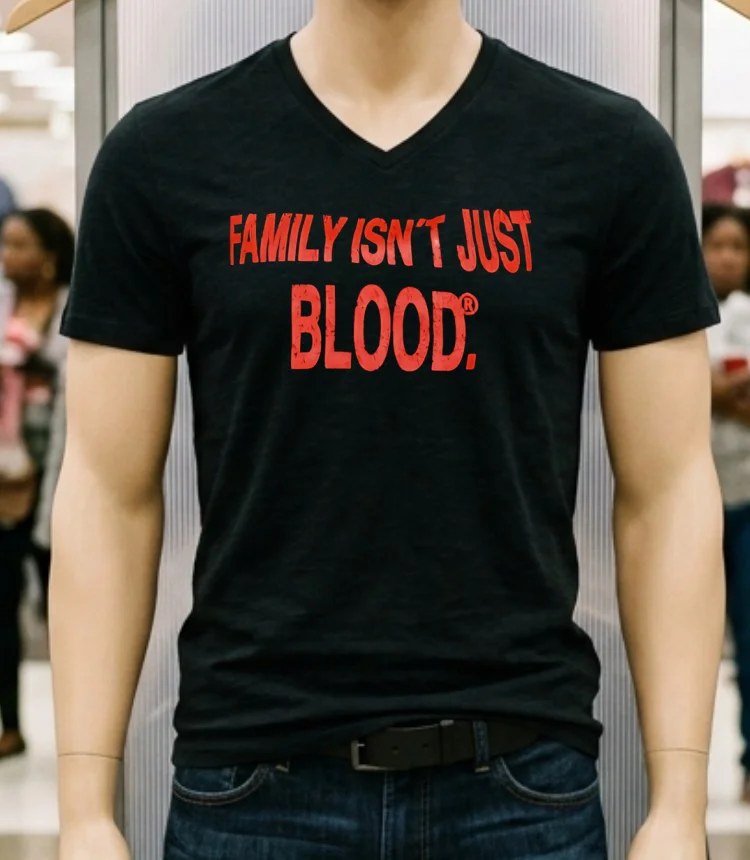 Family Isn T Just Blood Shirt - balck-shirt Family Isnt Just Blood Shirt Balck Shirt 1