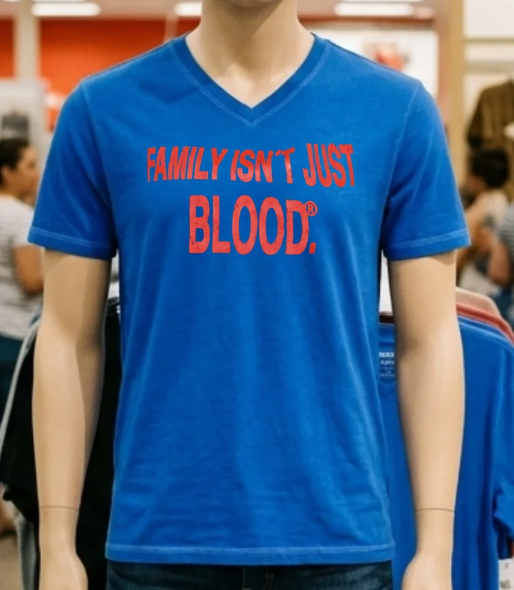 Family Isn T Just Blood Shirt - blue-shirt Family Isnt Just Blood Shirt Blue Shirt