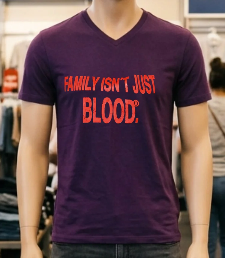 Family Isn T Just Blood Shirt - purple-shirt Family Isnt Just Blood Shirt Purple Shirt