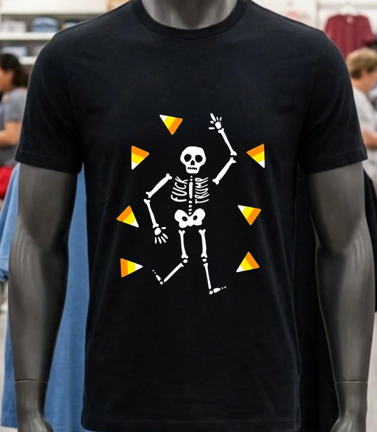 Fdt Slightly Subtle Halloween Skeleton Shirt Balck Shirt 2