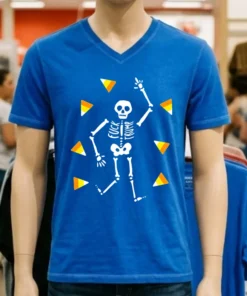 Fdt Slightly Subtle Halloween Skeleton Shirt