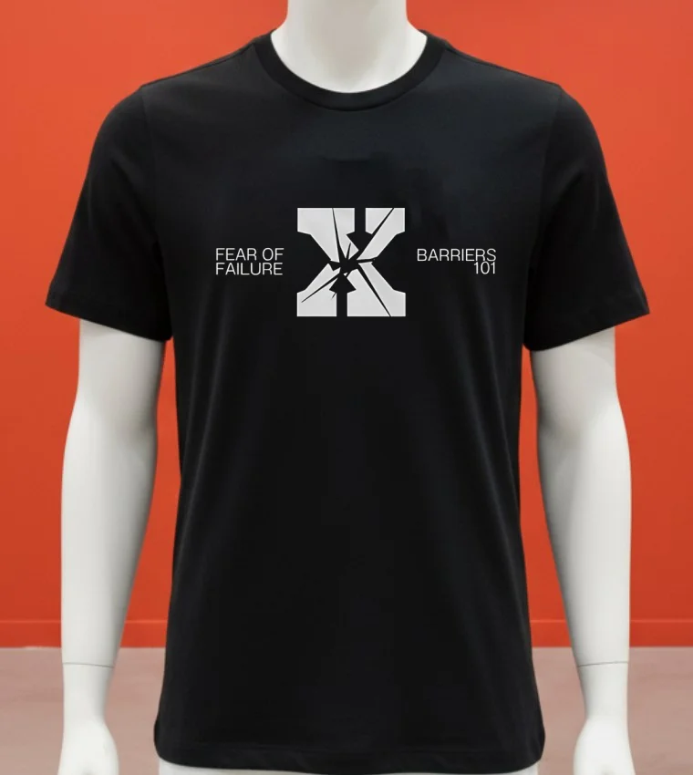 Fear Of Failure Cancels Barriers 101 Logo Shirt - balck-shirt Fear Of Failure Cancels Barriers 101 Logo Shirt Balck Shirt 1