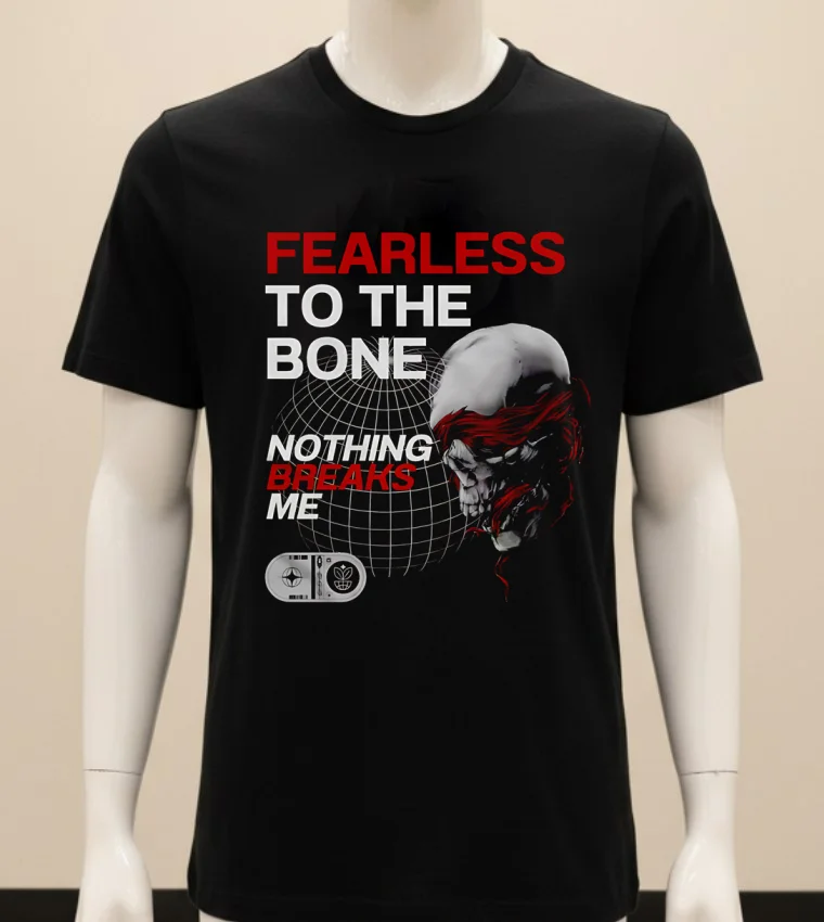 Fearless To The Bone Nothing Breaks Me Shirt - balck-shirt Fearless To The Bone Nothing Breaks Me Shirt Balck Shirt