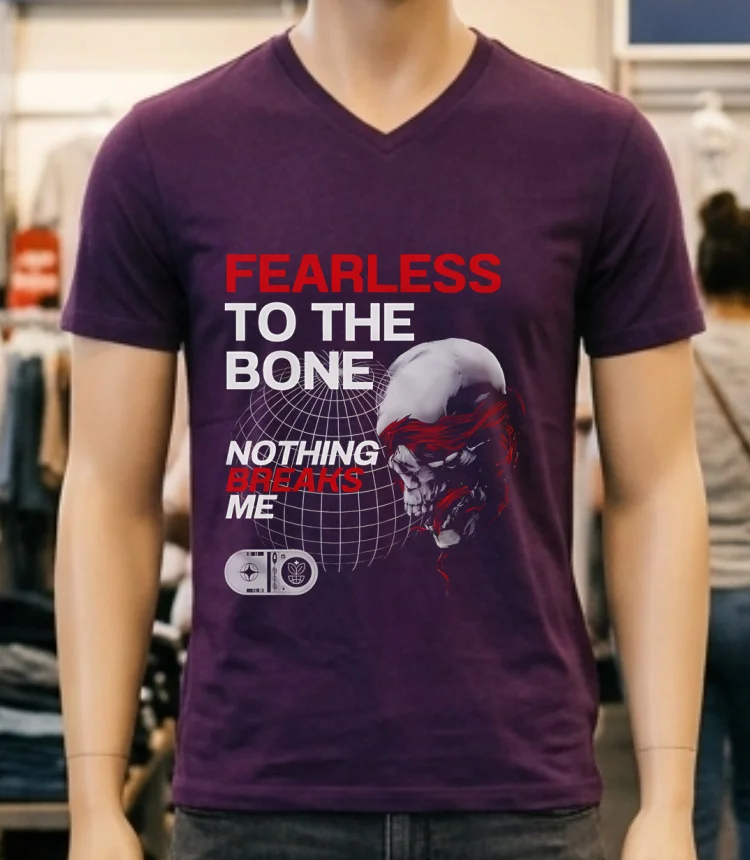 Fearless To The Bone Nothing Breaks Me Shirt Purple Shirt