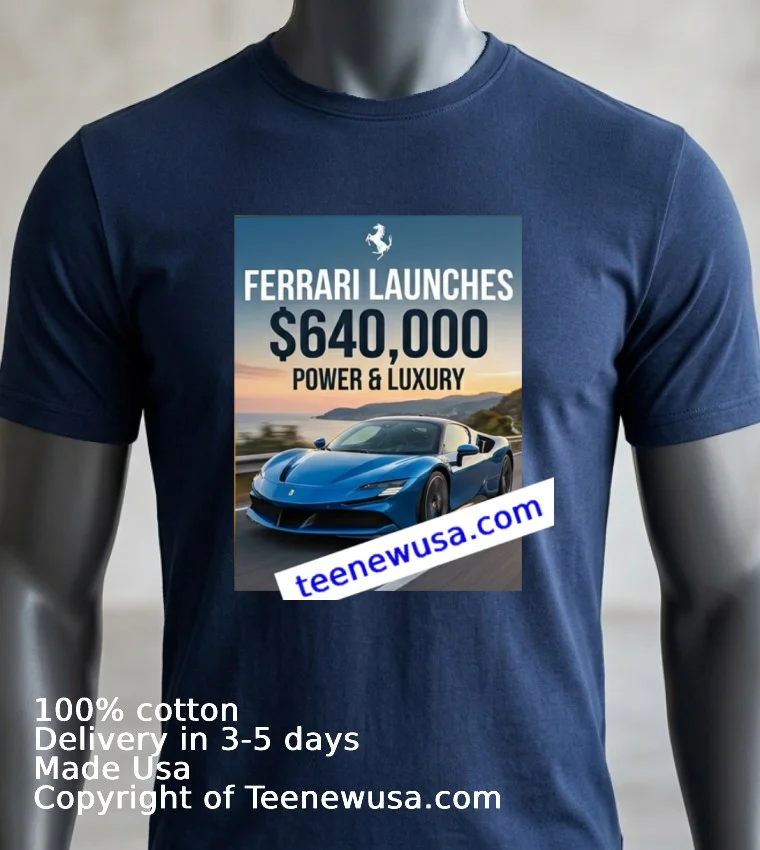 Ferrari Launches 2026 T Shirt - navy-shirt 3 Ferrari Launches 2026 T Shirt Navy Shirt 3