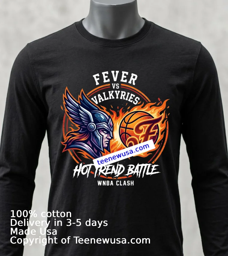 Fever Vs Valkyries Limited Edition Sports T Shirt - balck-shirt Fever Vs Valkyries Limited Edition Sports T Shirt Balck Shirt