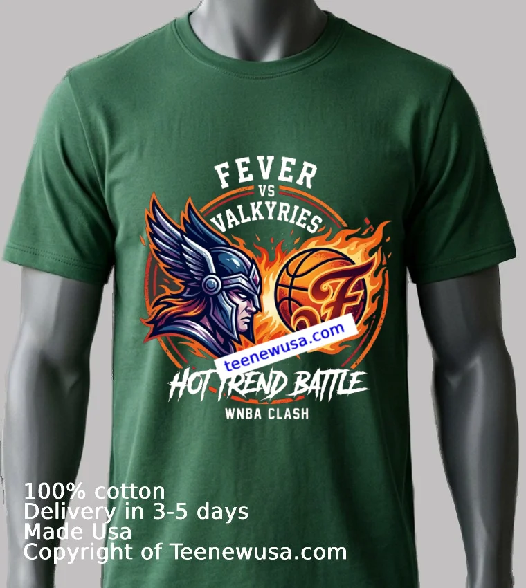 Fever Vs Valkyries Limited Edition Sports T Shirt Green Shirt