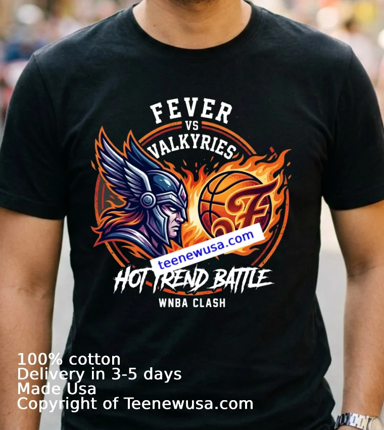 Fever Vs Valkyries Limited Edition Sports T Shirt Navy Shirt 2