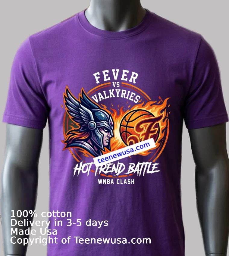 Fever Vs Valkyries Limited Edition Sports T Shirt Purple Shirt