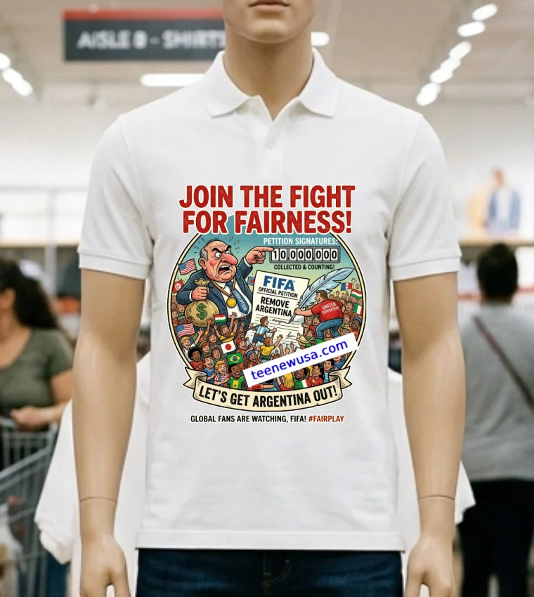 Fifa Should Disqualify Argentina From The World Cup Meme T Shirt - white-t-shirt Fifa Should Disqualify Argentina From The World Cup Meme T Shirt White T Shirt 2