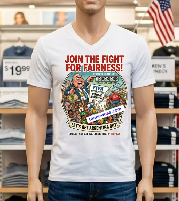 Fifa Should Disqualify Argentina From The World Cup Meme T Shirt - white-t-shirt Fifa Should Disqualify Argentina From The World Cup Meme T Shirt White T Shirt