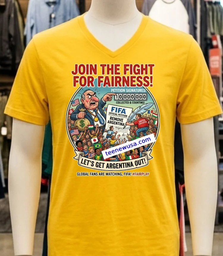 Fifa Should Disqualify Argentina From The World Cup Meme T Shirt Yellow T Shirt