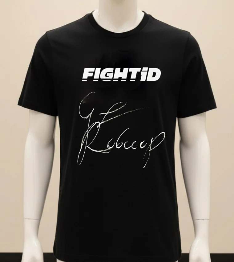 Fight Id Robocop Ufc Shirt - balck-shirt Fight Id Robocop Ufc Shirt Balck Shirt