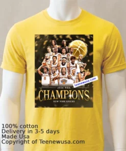 Finals Mvp Jalen Brunson Og And The Rest Of These Incredible Nba Champion New York Knicks T Shirt Yellow T Shirt