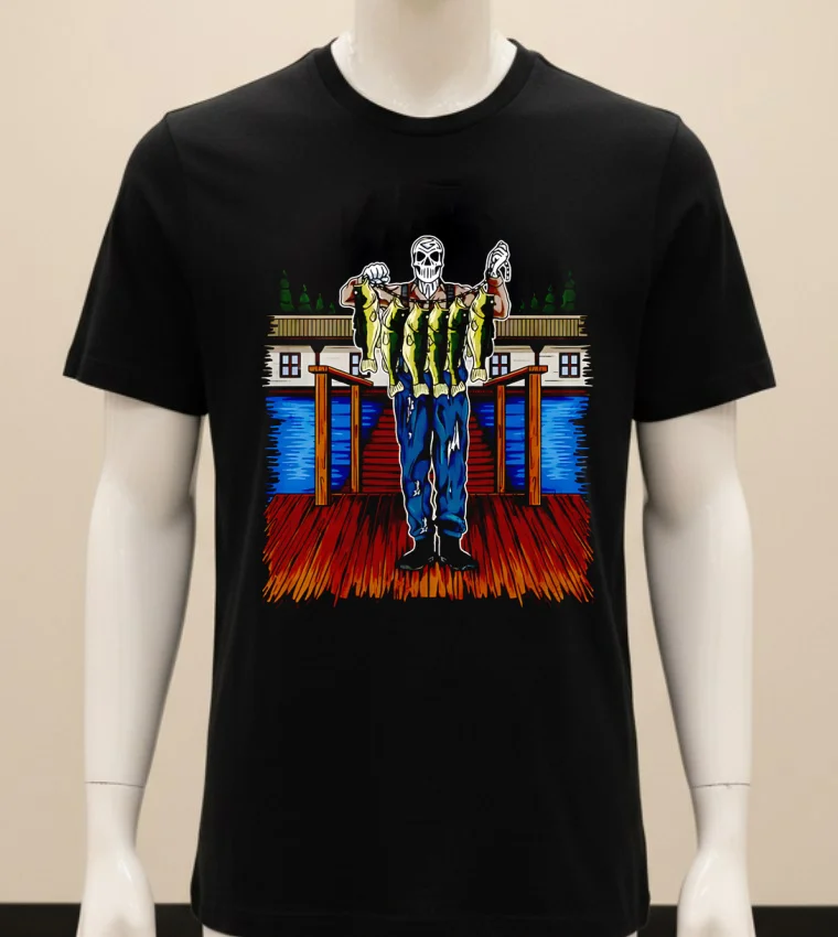 Fish For Dinner Skeleton Shirt - balck-shirt Fish For Dinner Skeleton Shirt Balck Shirt