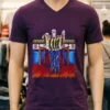 Fish For Dinner Skeleton Shirt Purple Shirt