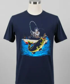 Fish On Skeleton Shirt