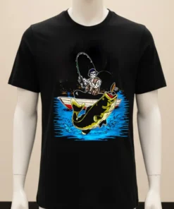 Fish On Skeleton Shirt