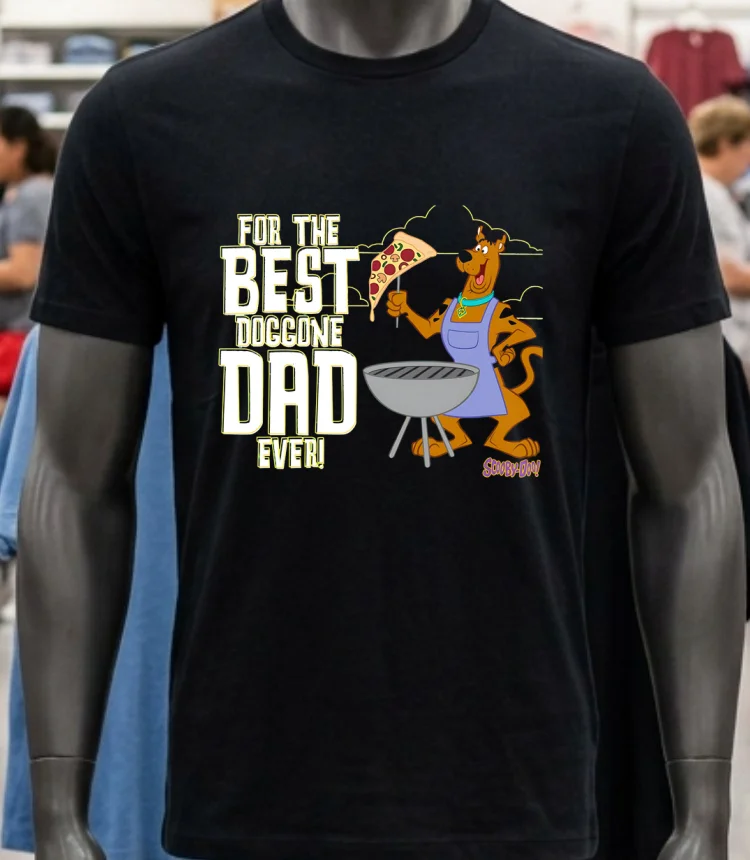 For The Best Doggone Dad Ever Scooby Doo Shirt - balck-shirt For The Best Doggone Dad Ever Scooby Doo Shirt Balck Shirt 1