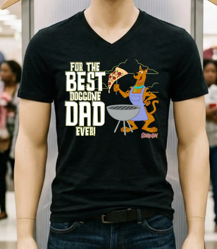 For The Best Doggone Dad Ever Scooby Doo Shirt - balck-shirt For The Best Doggone Dad Ever Scooby Doo Shirt Balck Shirt