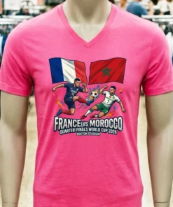 France Vs Morocco In The Quarter Finals Of The Fifa World Cup 2026 At Boston Stadium T Shirt