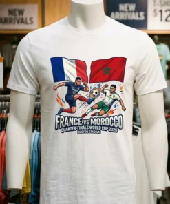 France Vs Morocco In The Quarter Finals Of The Fifa World Cup 2026 At Boston Stadium T Shirt