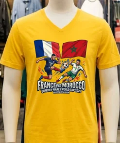 France Vs Morocco In The Quarter Finals Of The Fifa World Cup 2026 At Boston Stadium T Shirt