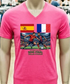France Vs Spain In The Fifa World Cup 2026 Semi Final At Dallas Stadium T Shirt
