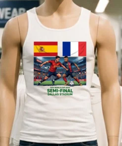 France Vs Spain In The Fifa World Cup 2026 Semi Final At Dallas Stadium T Shirt