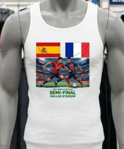 France Vs Spain In The Fifa World Cup 2026 Semi Final At Dallas Stadium T Shirt