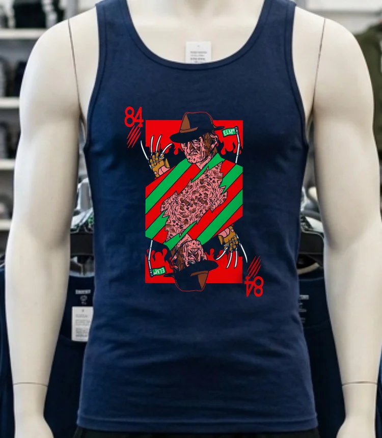 Freddy 84 Horror Halloween Shirt - navy-shirt Freddy 84 Horror Halloween Shirt Navy Shirt 1