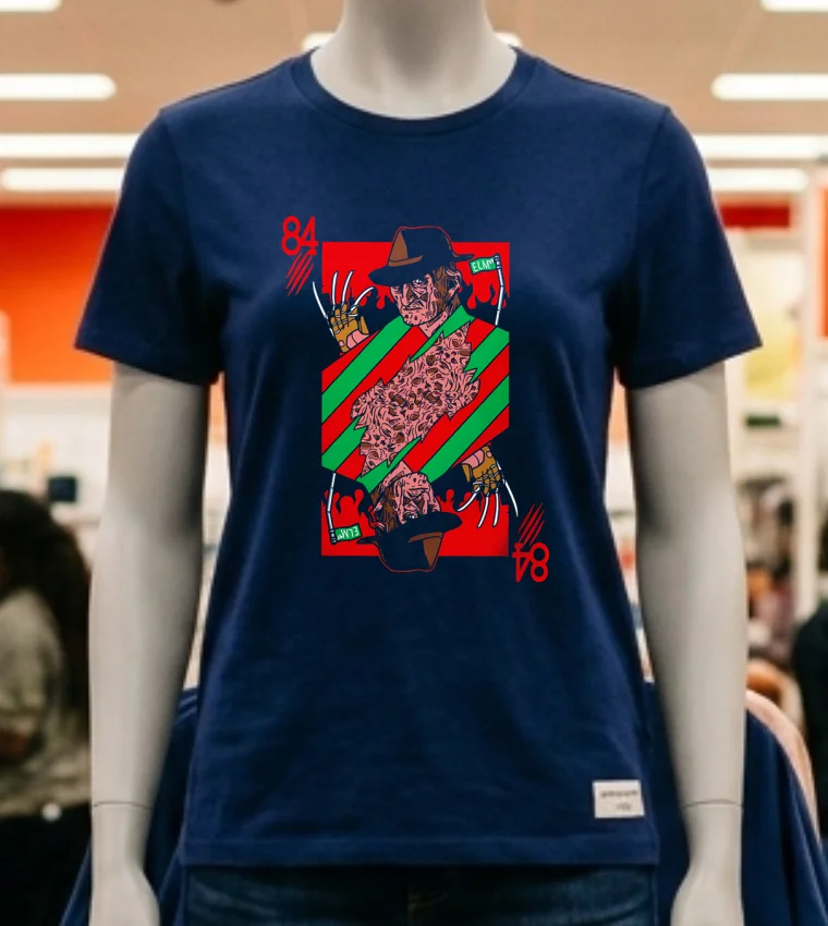 Freddy 84 Horror Halloween Shirt - navy-shirt Freddy 84 Horror Halloween Shirt Navy Shirt