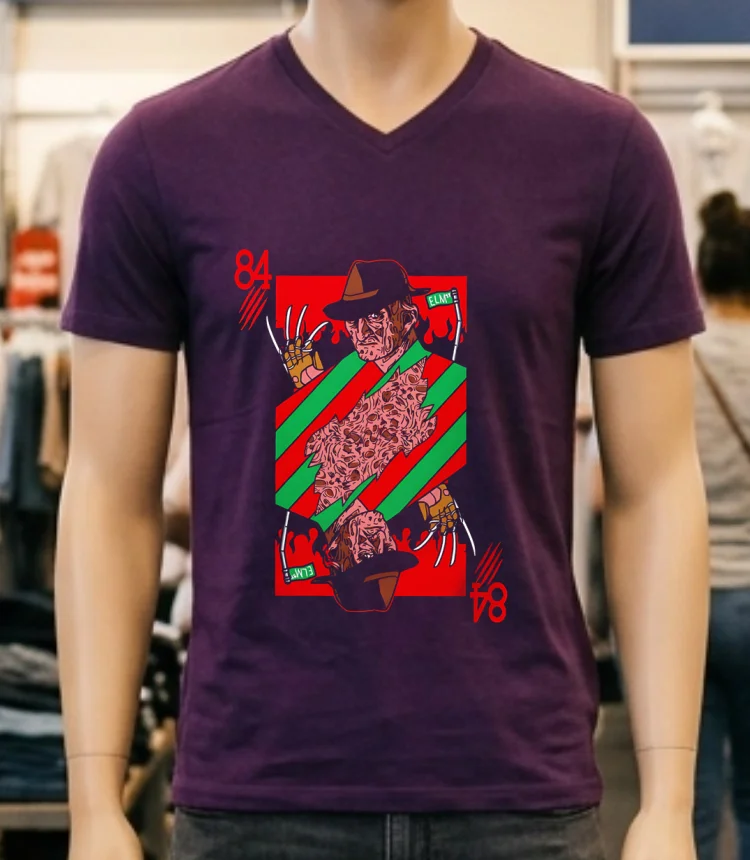 Freddy 84 Horror Halloween Shirt Purple Shirt