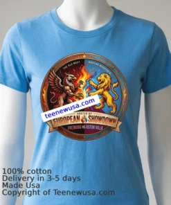 Freiburg Vs Aston Villa Sport T Shirt Blue Shirt
